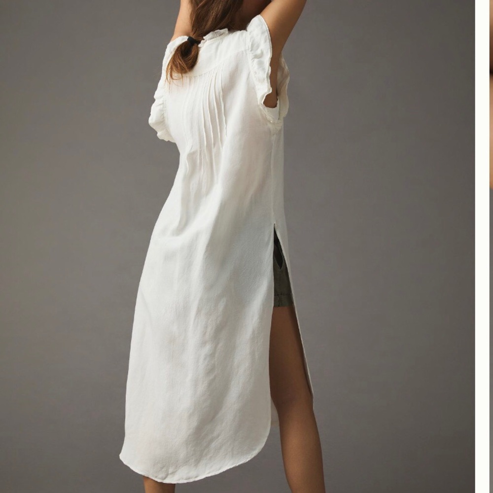 {anthropologie} long ruffled tunic - Picture 2 of 7